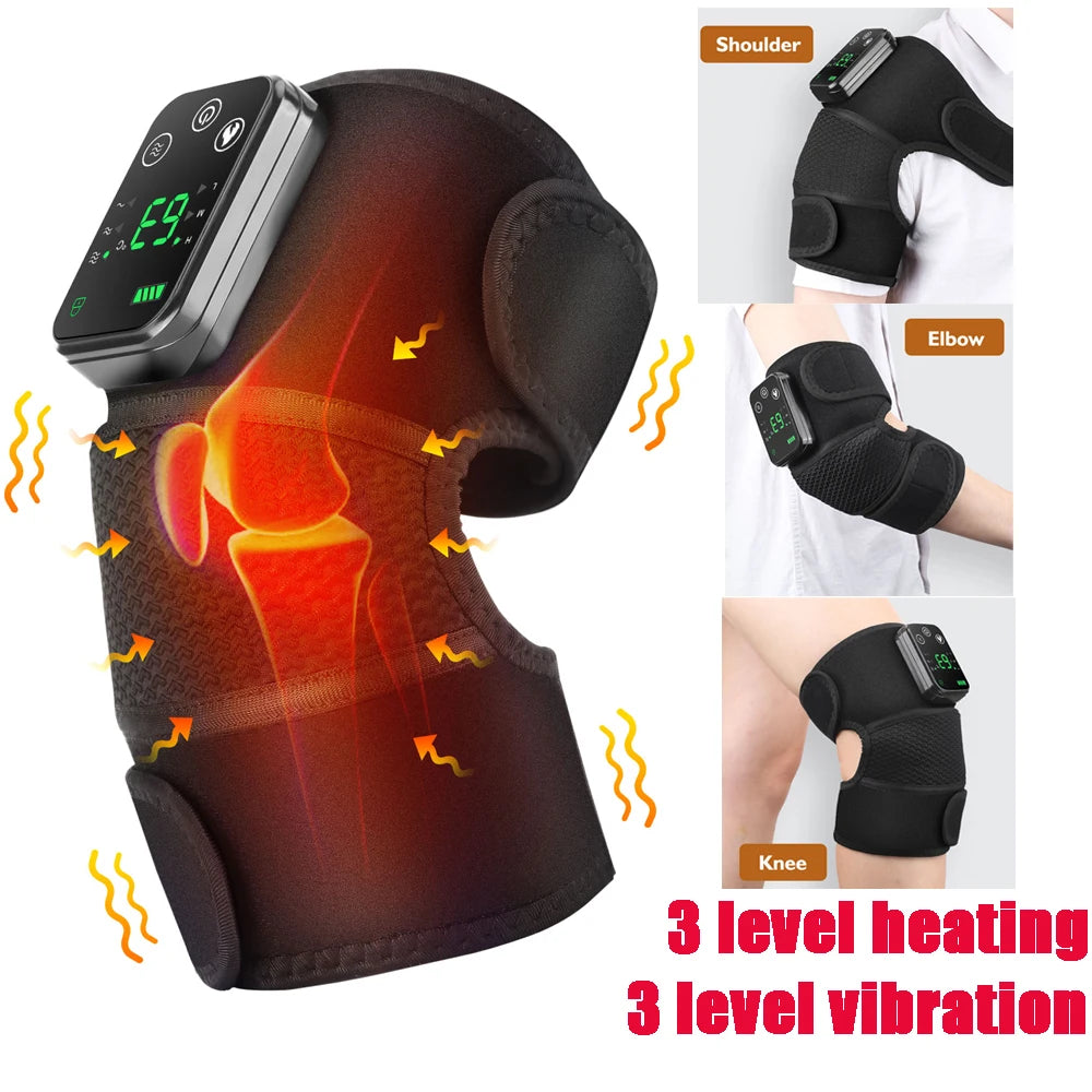 دعامة الكتف الكهربائية المتطورة (مساج بالاهتزاز + علاج حراري ذكي مع شاشة LED) 🔥