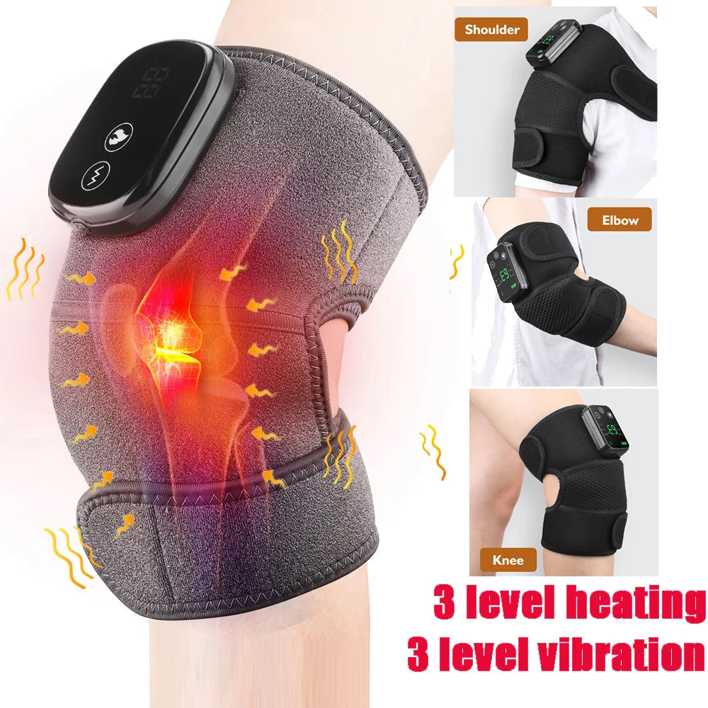 دعامة الكتف الكهربائية المتطورة (مساج بالاهتزاز + علاج حراري ذكي مع شاشة LED) 🔥